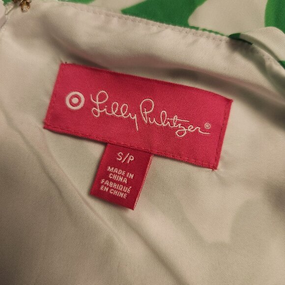 Lilly Pulitzer For Target Green White Boom Boom Jumpsuit Size Small - Picture 8 of 9